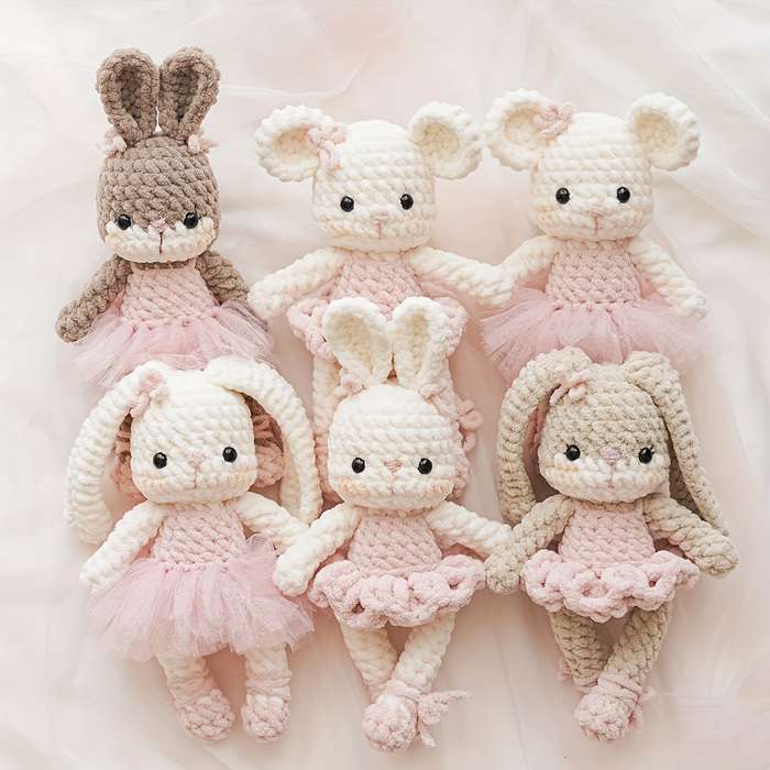 Toy Dolls Style Ballroom Bunny and Ballerina Mouse
