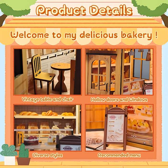Building Toy Architectural Model Toy Set Style Bread House