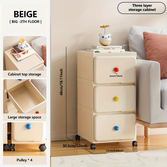 Storage And Organizationcolor Cream Size 25 X 30.5 X 46