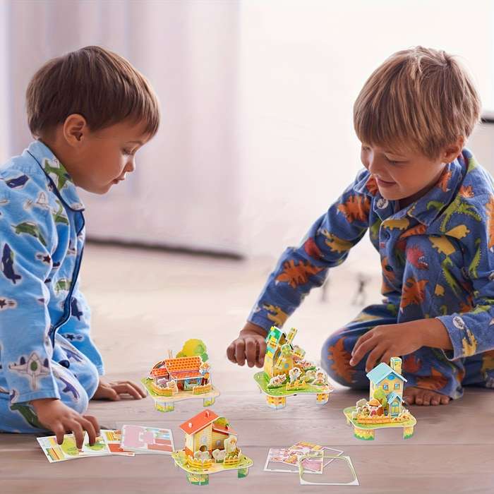 Building Toy Architectural Model Toy Set Quantity 12Pcs
