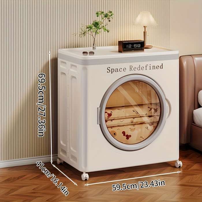Storage And Organizationmodel Extra Large   Front Opening Round Door  Orange]