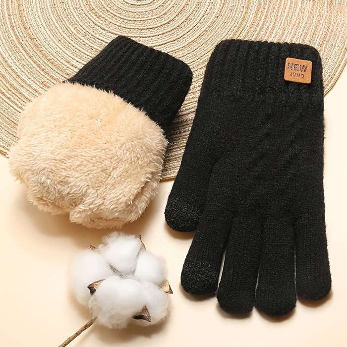 Winter Gloves Color Black
