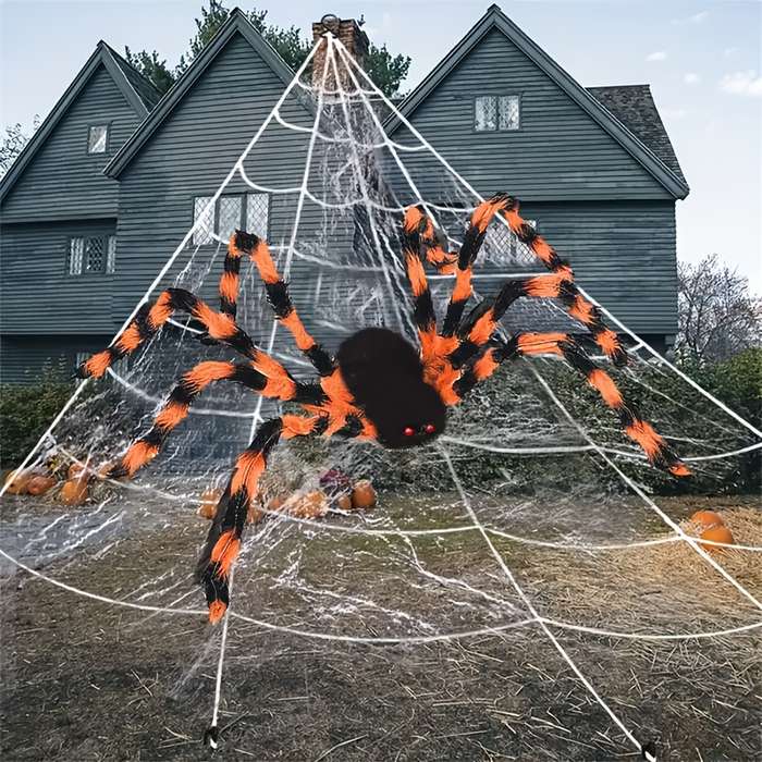 Halloween Decorations Size 200Cm Spider  Add   5M Spider Web