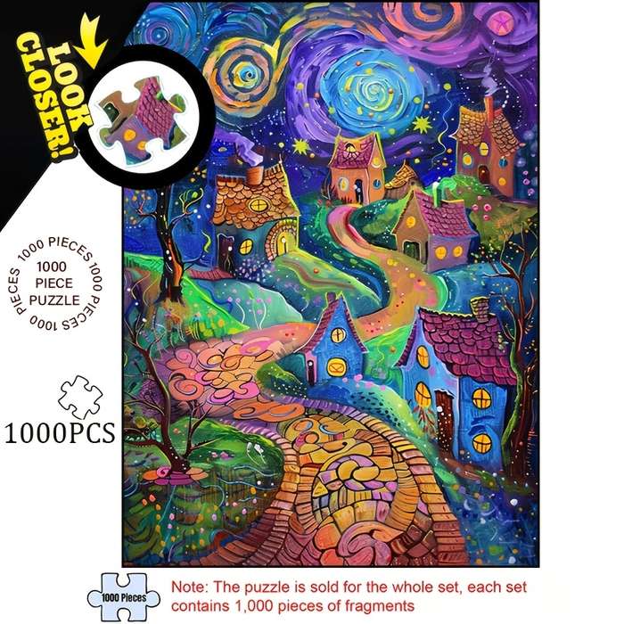 1000pcs creative adult puzzle thick and durable seamless DIY puzzle interesting hig