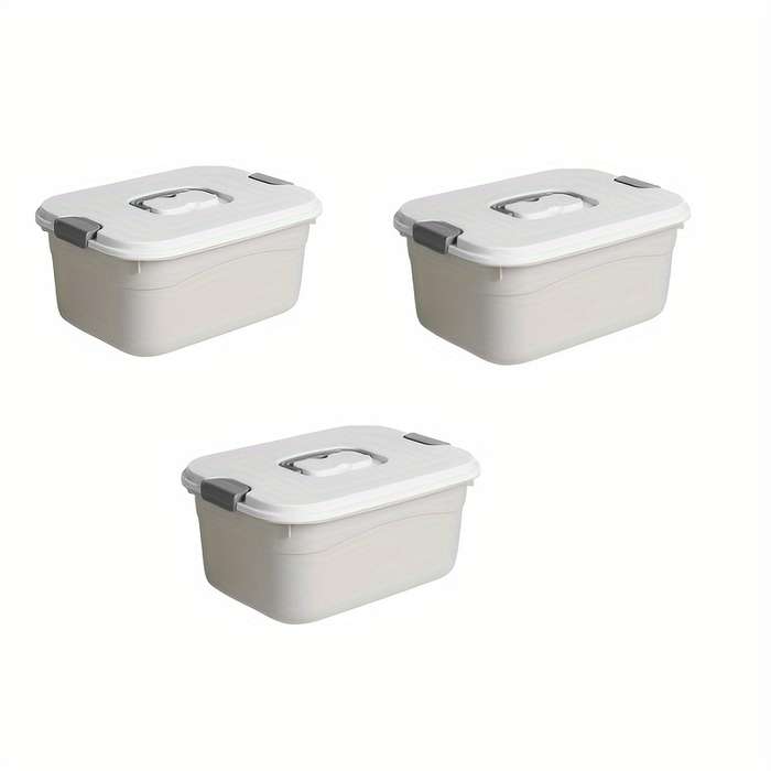 Storage And Organizationcolor 3 Piece Storage Box Set   Blue