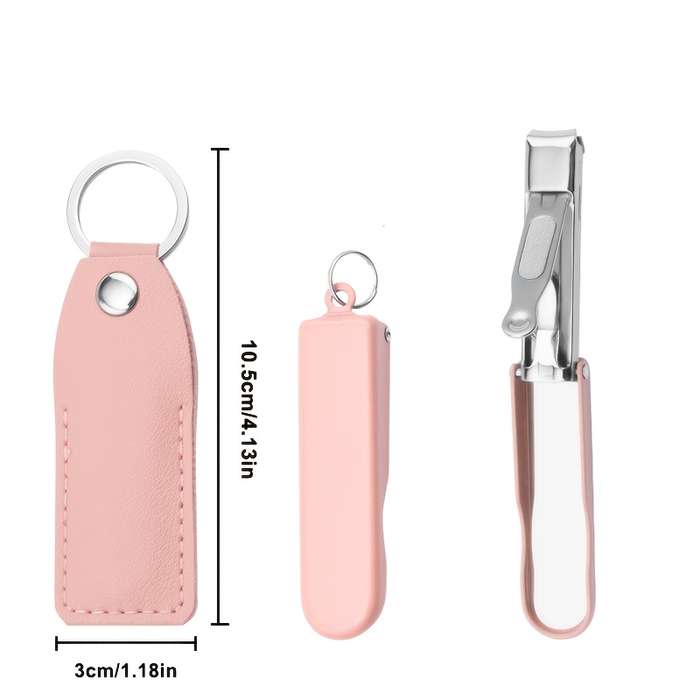 1pc Ultra-thin Portable Folding Nail Clipper Nail File Cutter Collapsible Fingernail Trimmer Cl