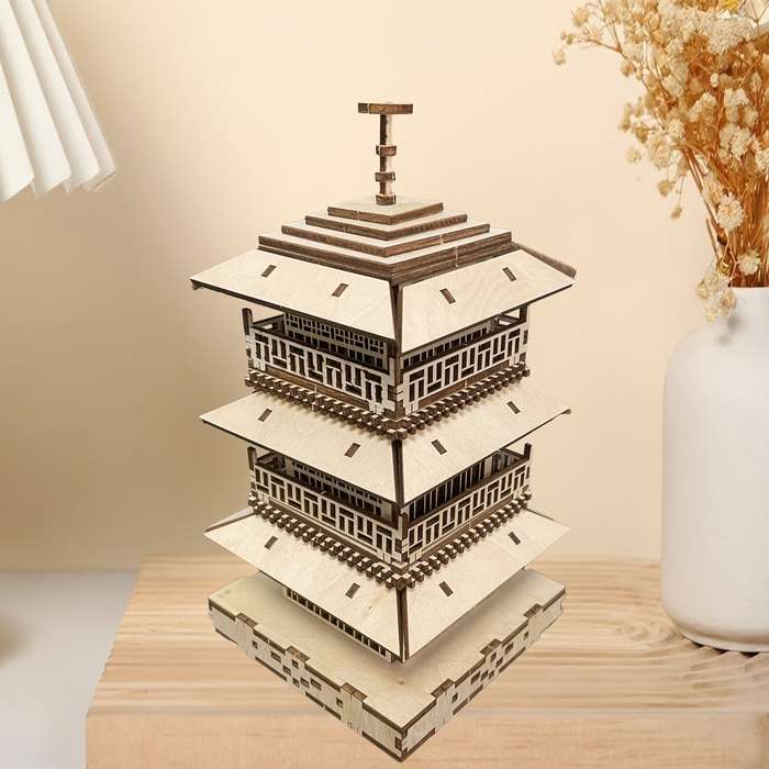 Building Toy Architectural Model Toy Set Model Three Story Tower