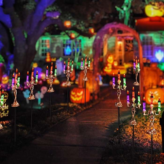 Halloween Decorations Color Purple Orange Green
