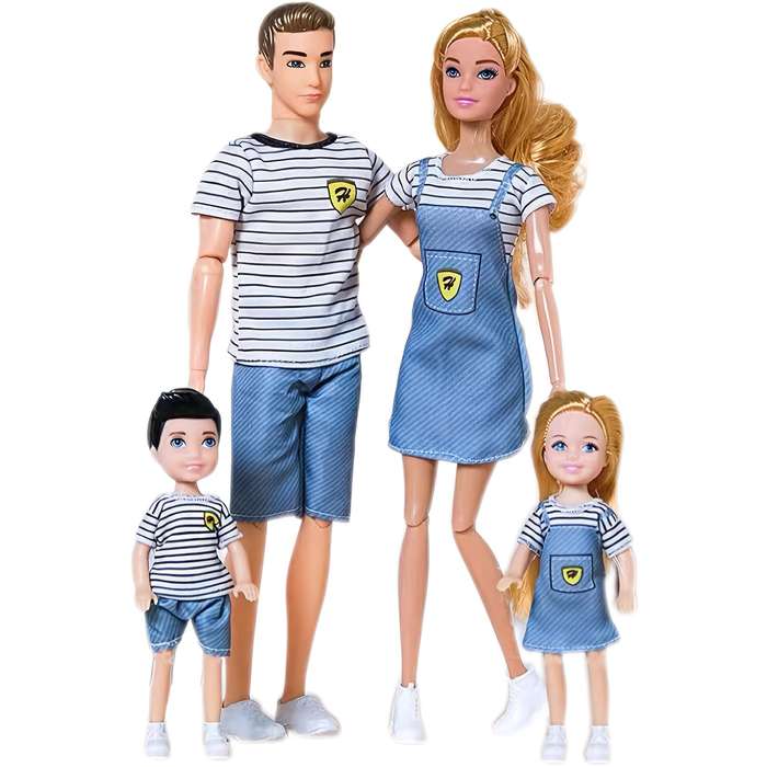 Toy Dolls Items A family of four