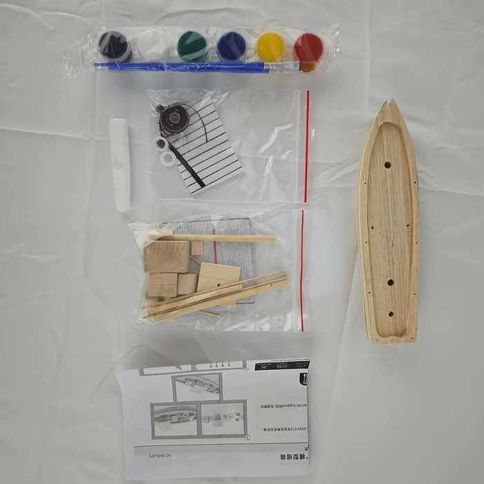 3D Jigsaw Puzzle Model Ship Color Wood Color Material Wood