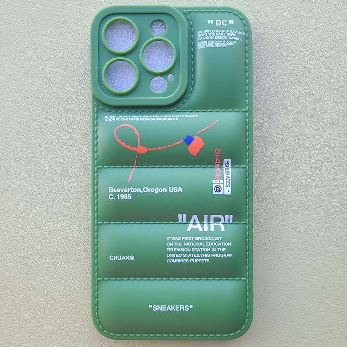 1Pc Mixed Color  For iPhone 15 Pro Max Down Jacket Design Phone Case