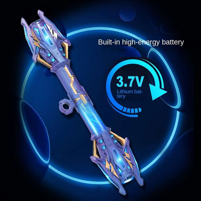 Toy Weapons Color Lightning Star Flash Sword  Aurora Green  [Six  Color Light Switching]