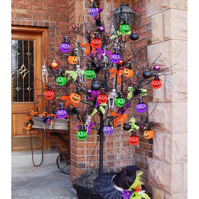 Halloween Decorations Items Colorful Pumpkins
