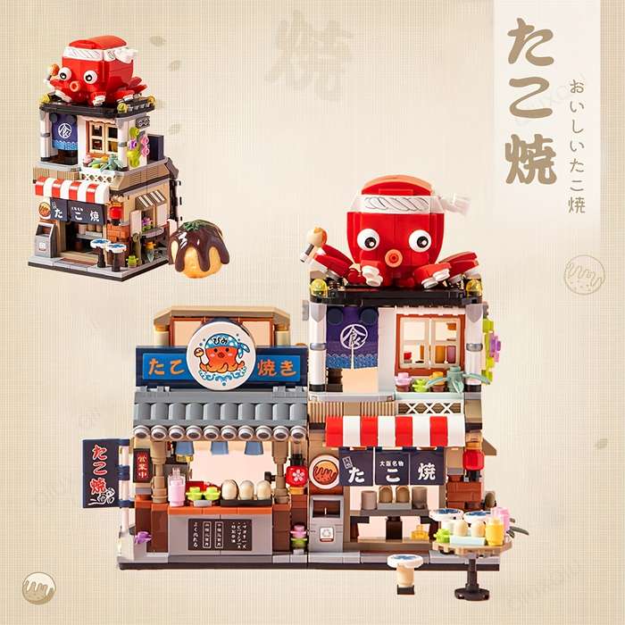 Building Toy Architectural Model Toy Set Style Restaurant