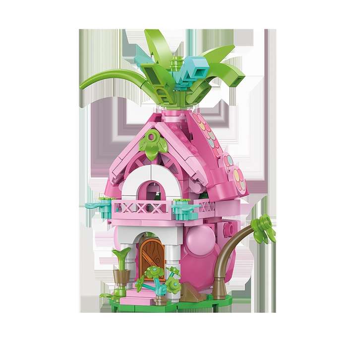 Building Toy Architectural Model Toy Set Style Red Fire House  96013