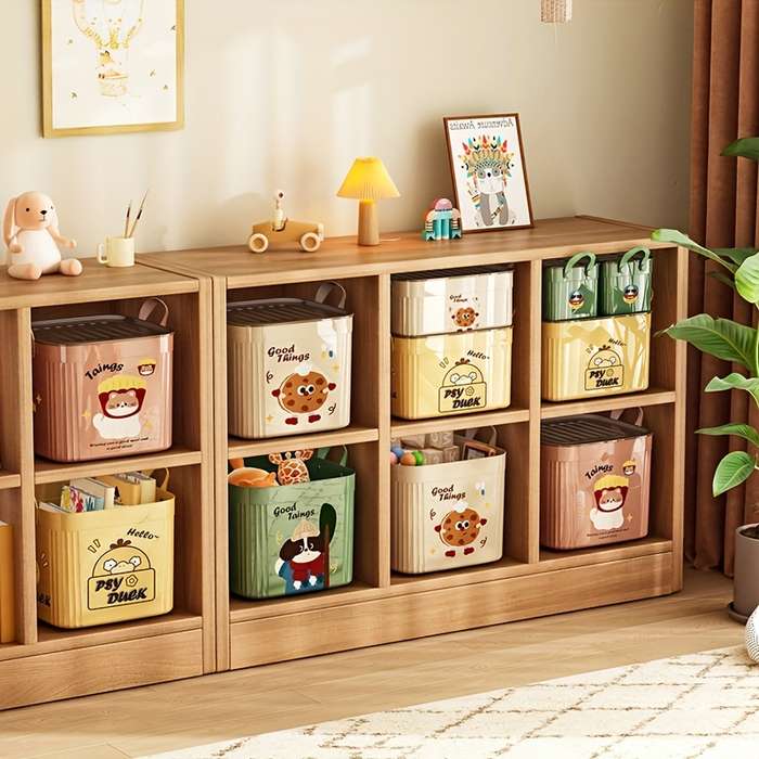 Storage And Organizationmodel Extra Large Lid Storage Box   33.1Cm    With Lid   Cream White