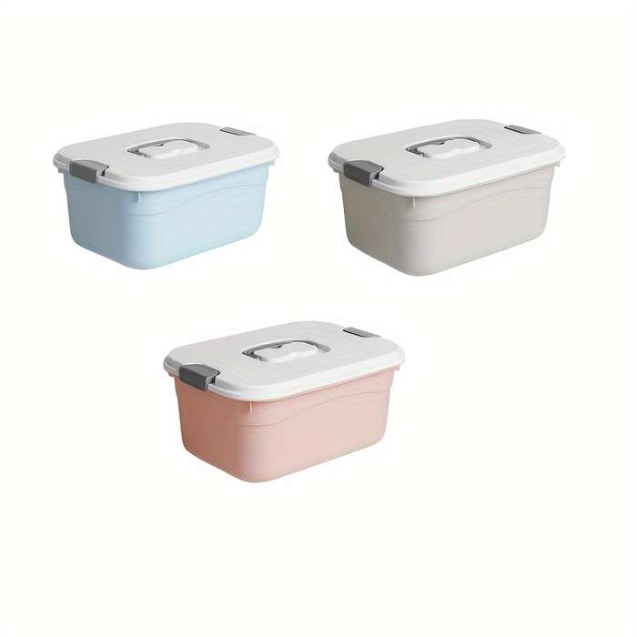 Storage And Organizationcolor 3 Piece Storage Box Set   Blue