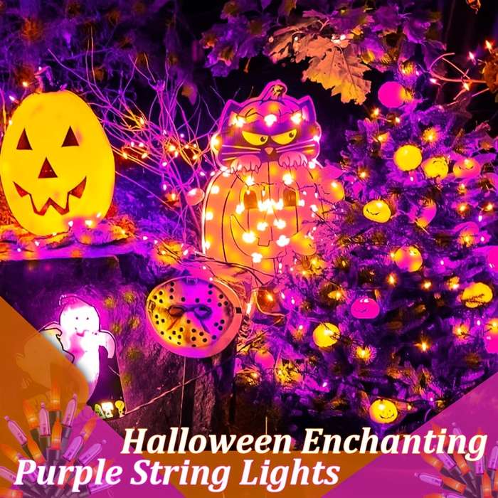 Halloween Decorations Color Purple Size 50 Led