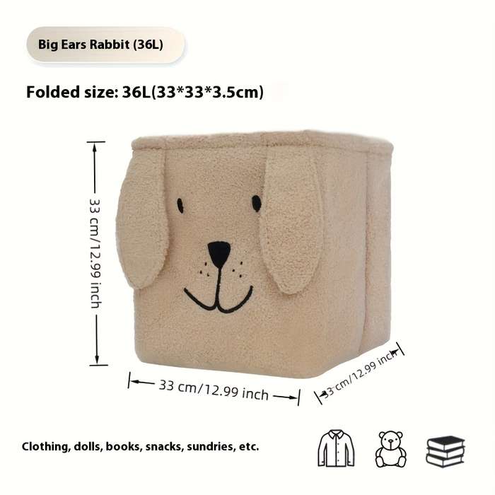 Storage And Organizationcolor White Big Ears Rabbit 27L  30 X 30 X 30Cm