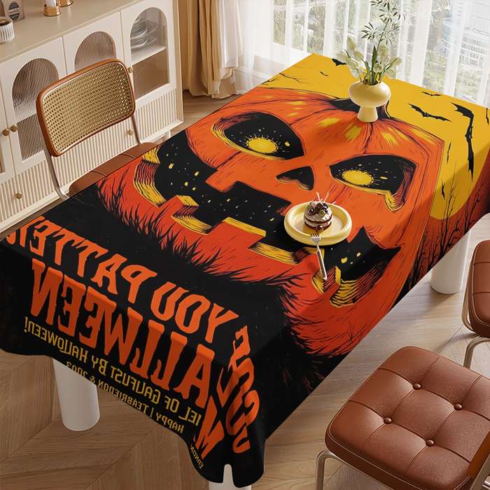 Halloween tablecloth decoration size 140cm x 140cm or 55.12in x 55.12in