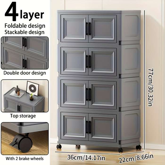 Storage And Organizationmodel 4 Layers   Dark Gray