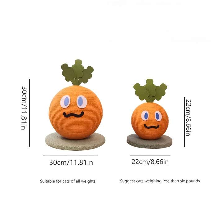 Pet Supplies Items Large Carrot Cat Scratching Ball