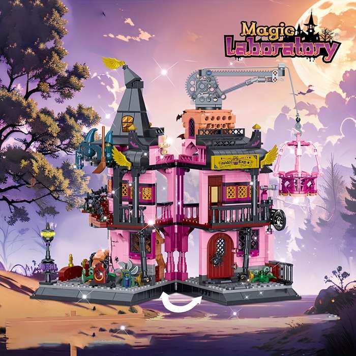 Building Toy Architectural Model Toy Set Style Magic Lab Building Blocks