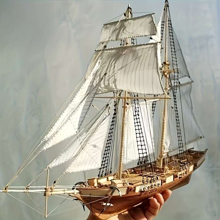 3D Jigsaw Puzzle Model Ship Color Wooden