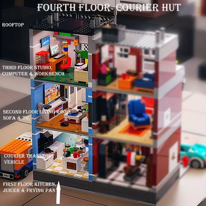 Building Toy Architectural Model Toy Set Model Jlz61017
