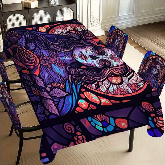 Halloween tablecloth decoration Model only Seat back cover