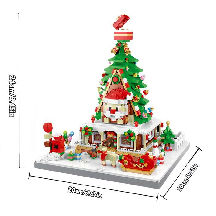 Building Toy Architectural Model Toy Set Model Large Christmas Castle  2500 Add  Pcs