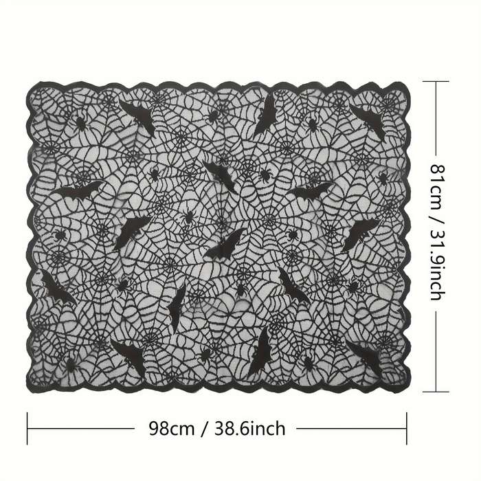 Halloween tablecloth decoration color grey size 98x81cm