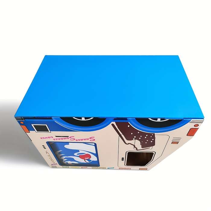 Pet Supplies Color Blue Ice Cream Box Car Size 500X300X330Mm