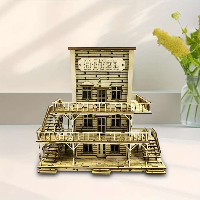 Building Toy Architectural Model Toy Set Material Wooden