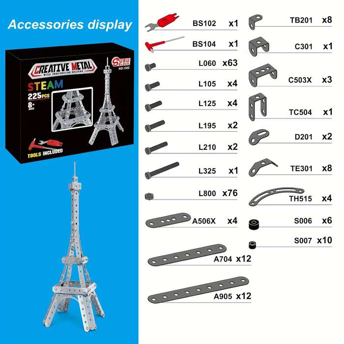 Building Toy Architectural Model Toy Set Items Eiffel Tower