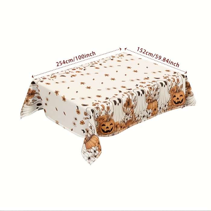 Halloween tablecloth decoration size Rectangular Table 60 x 86in or 152 x 220cm