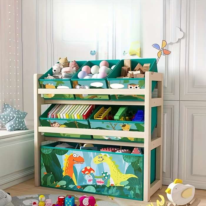 Storage And Organizationcolor 3 Layers Dinosaur