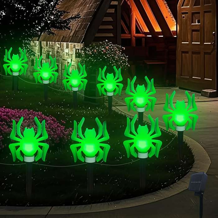 Halloween Decorations Color Purple Light Quantity 8Pcs Set