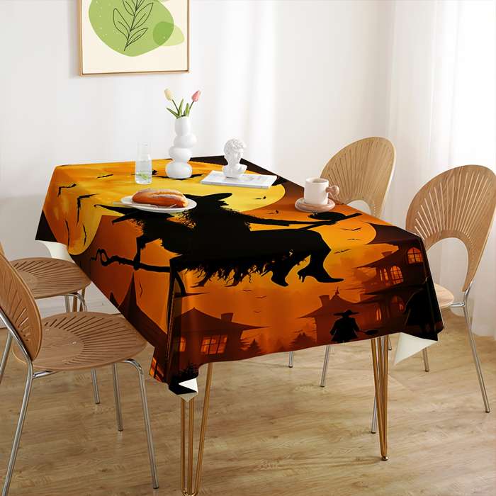 Halloween tablecloth decoration size 140cm x 140cm or 55.12in x 55.12in