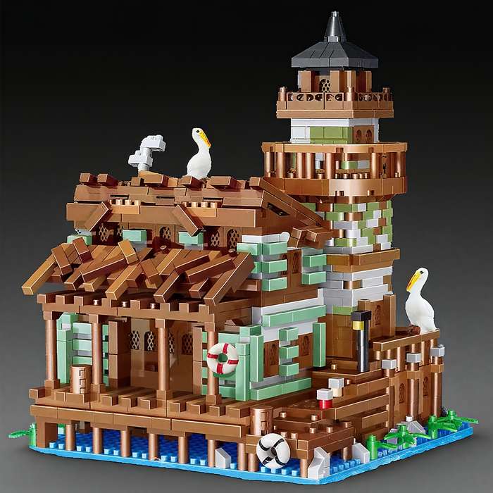 Building Toy Architectural Model Toy Set Quantity 2100Pcs