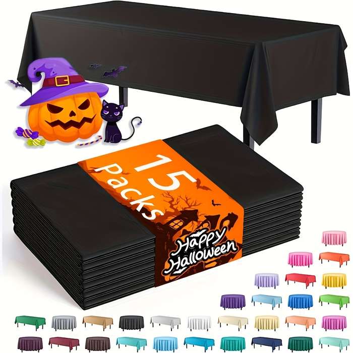Halloween tablecloth decoration color Red Tablecloth Pack of 15 size 137 x 183