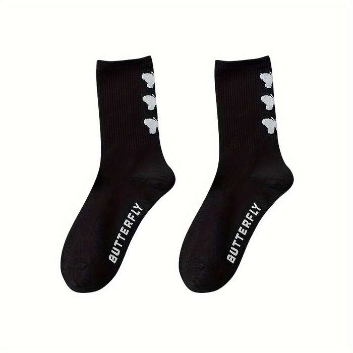 5 Pairs Mixed Color One Size High Elastic Socks