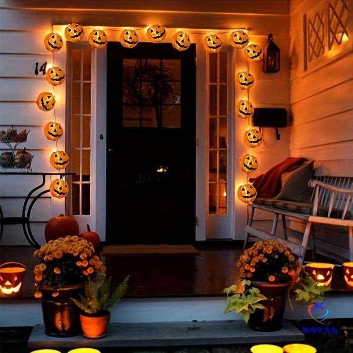 Halloween Decorations Color Warm Light Size 3.5 Meters 10 Lights
