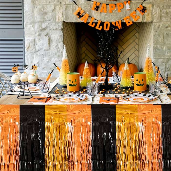 Halloween tablecloth decoration