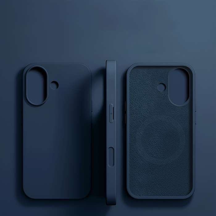 1Pc Deep Blue For iPhone 16 Plus Phone Case Phone Cover