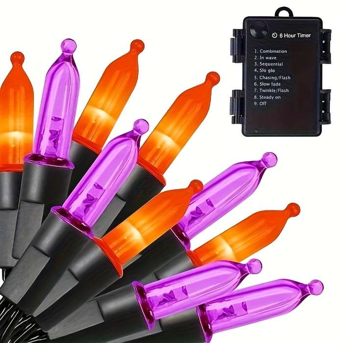 Halloween Decorations Color Purple Size 50 Led