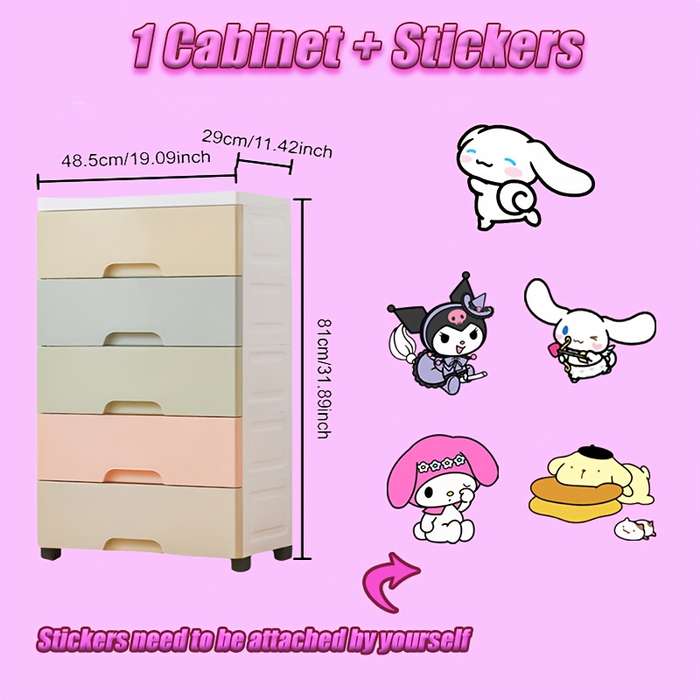 Storage And Organizationcolor Macaron Color Model 5 Floors