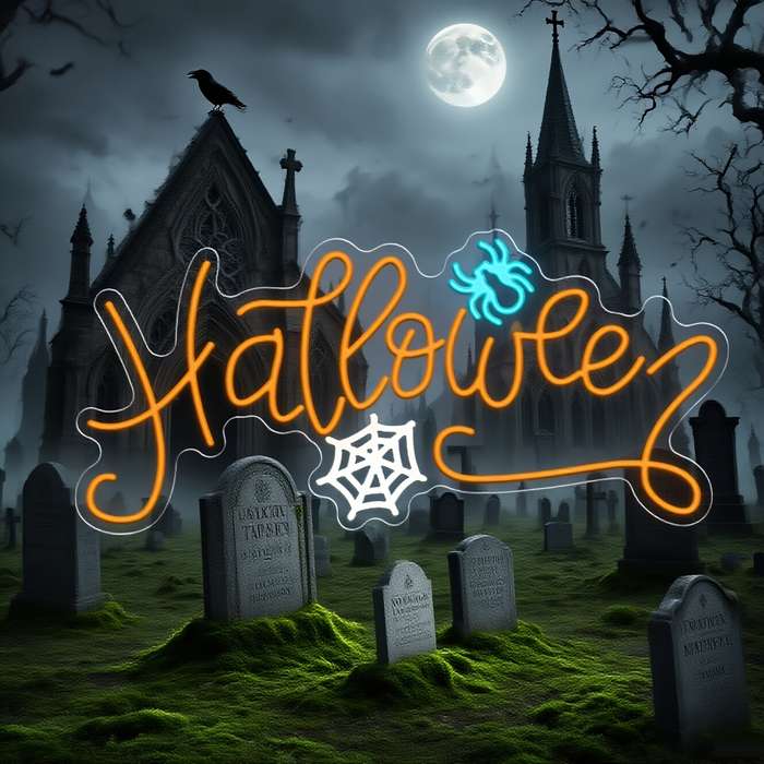Halloween Decorations Style Neon Lights