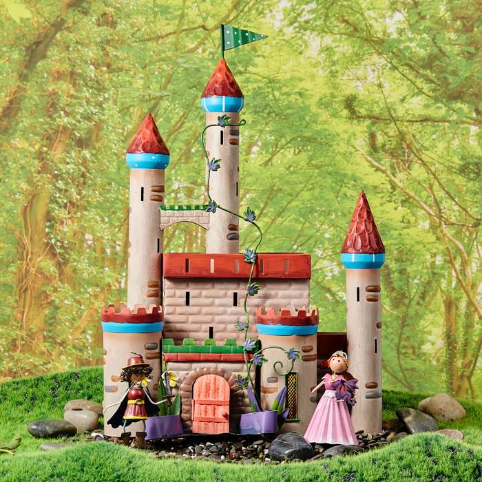 Building Toy Architectural Model Toy Set Style Big Castle Green