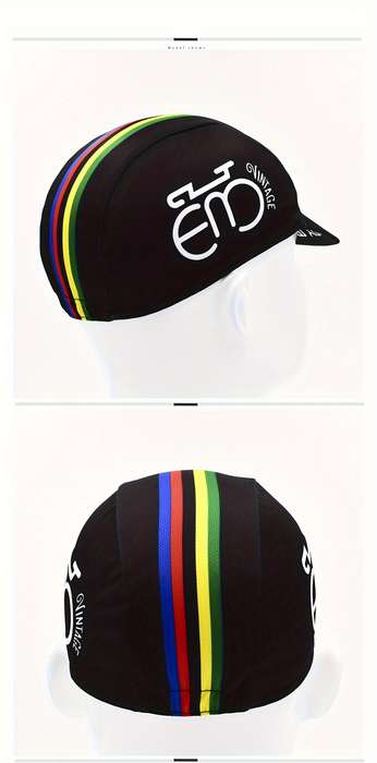 1pc Retro Cycling Cap Breathable Quick-Dry Bike Hat for Outdoor Sports Mixed Colors